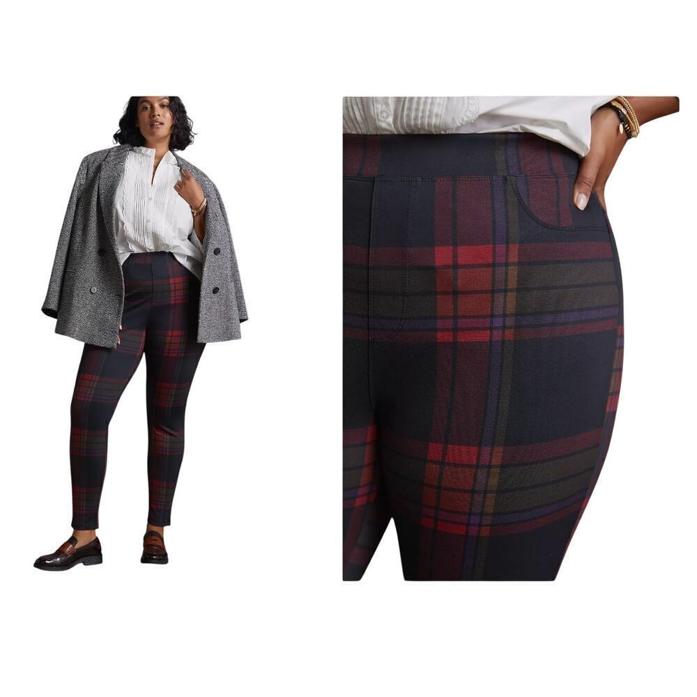 Sanctuary Runway Plaid Leggings MP Anthropologie